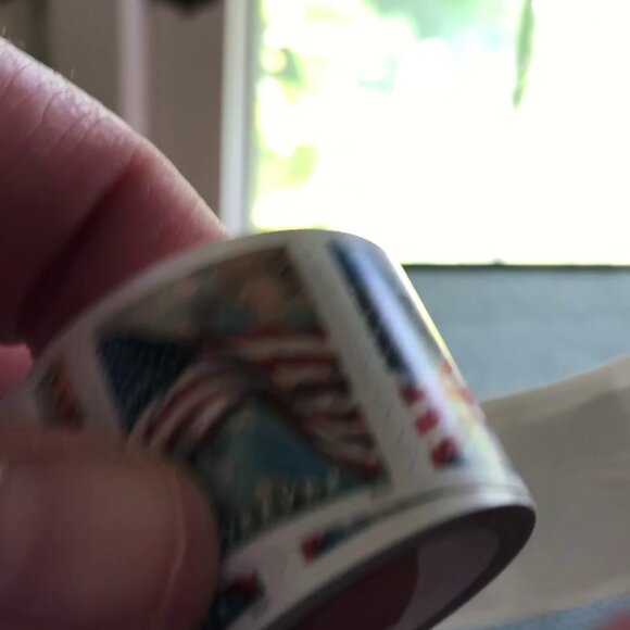 Forever Stamps 1 Roll Of 100 First Class USPS Stamp U.S. Flag Photo Postage - Picture 9 of 11